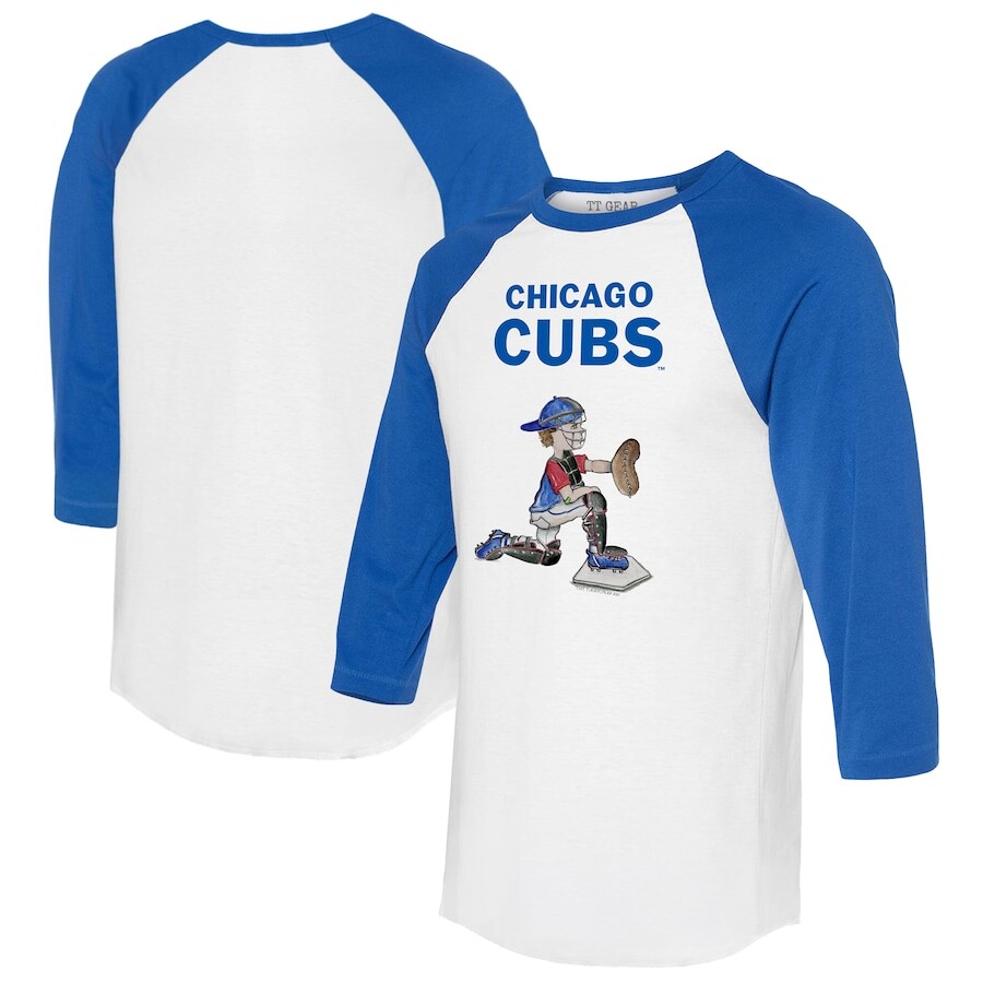 

Футболка с длинным рукавом Tiny Turnip Chicago Cubs, белый