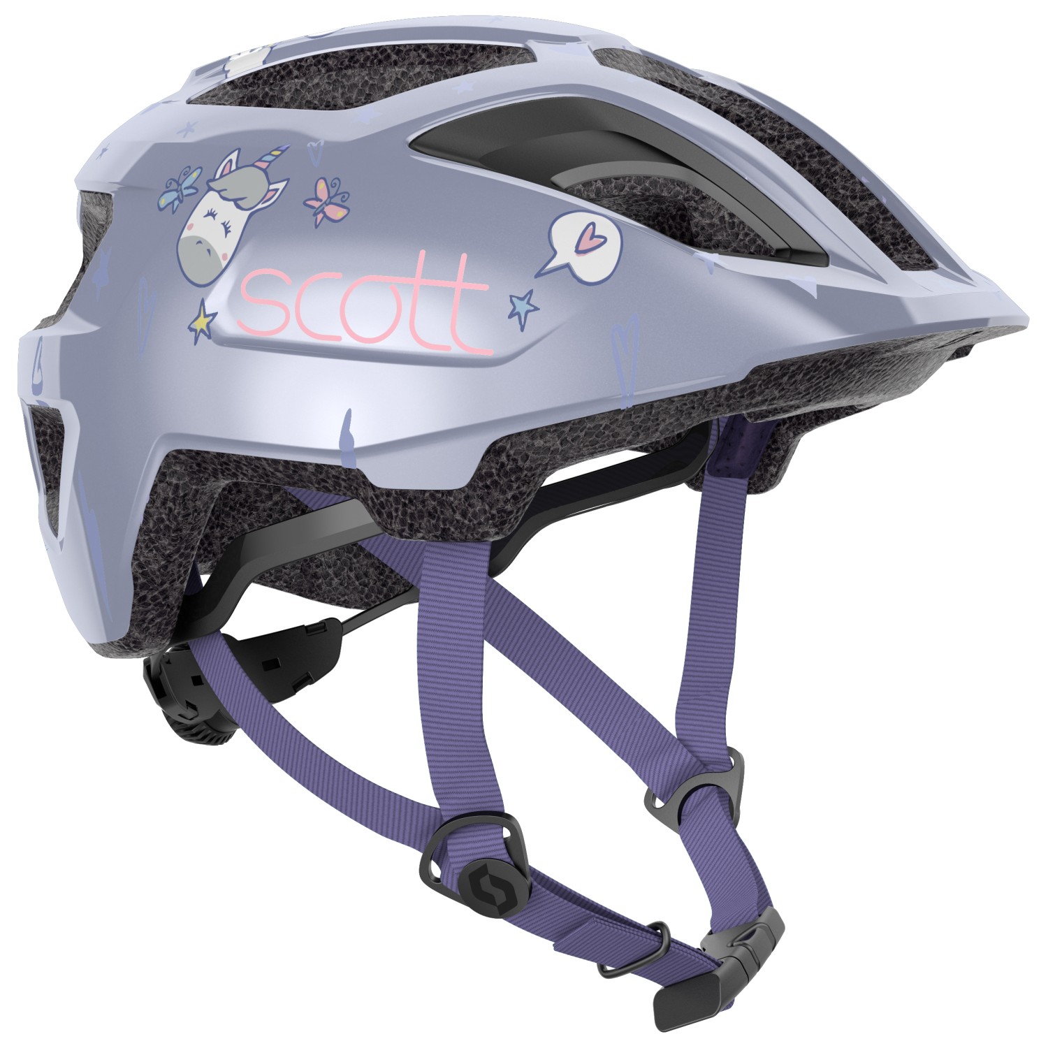 велосипедный шлем scott helmet arx plus ce цвет prism green purple Велосипедный шлем Scott Kid's Helmet Spunto (Ce) Kid, цвет Happy Purple