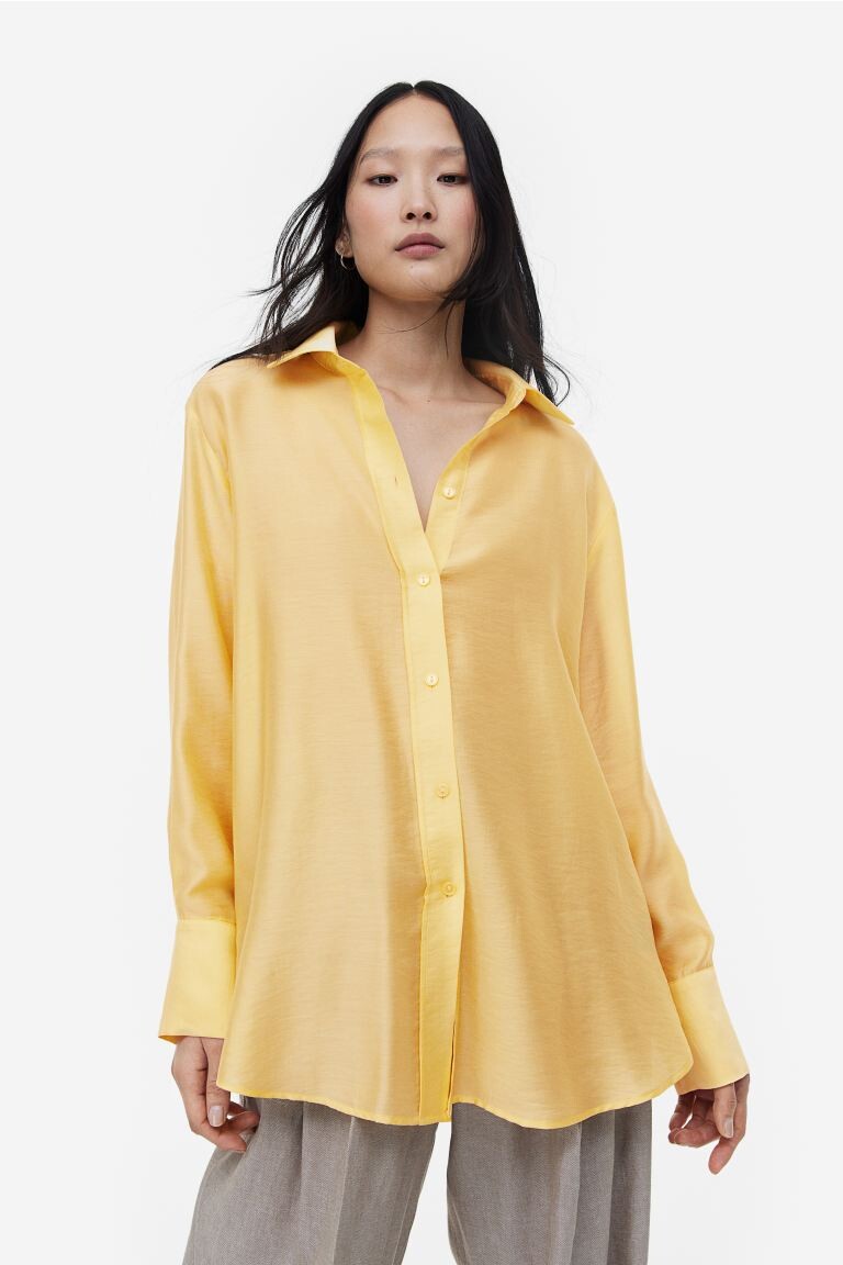 

Блузка-рубашка свободного кроя H&M