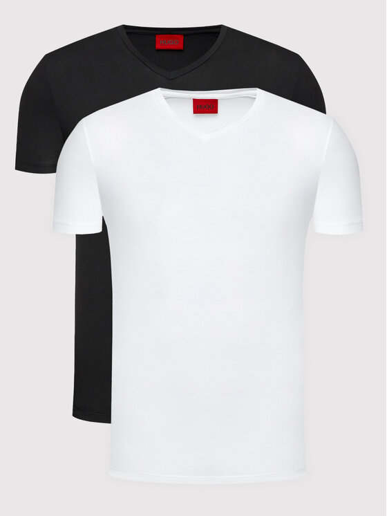 Комплект из 2 футболок узкого кроя Hugo, черный комплект из 2 топов узкого кроя hugo белый