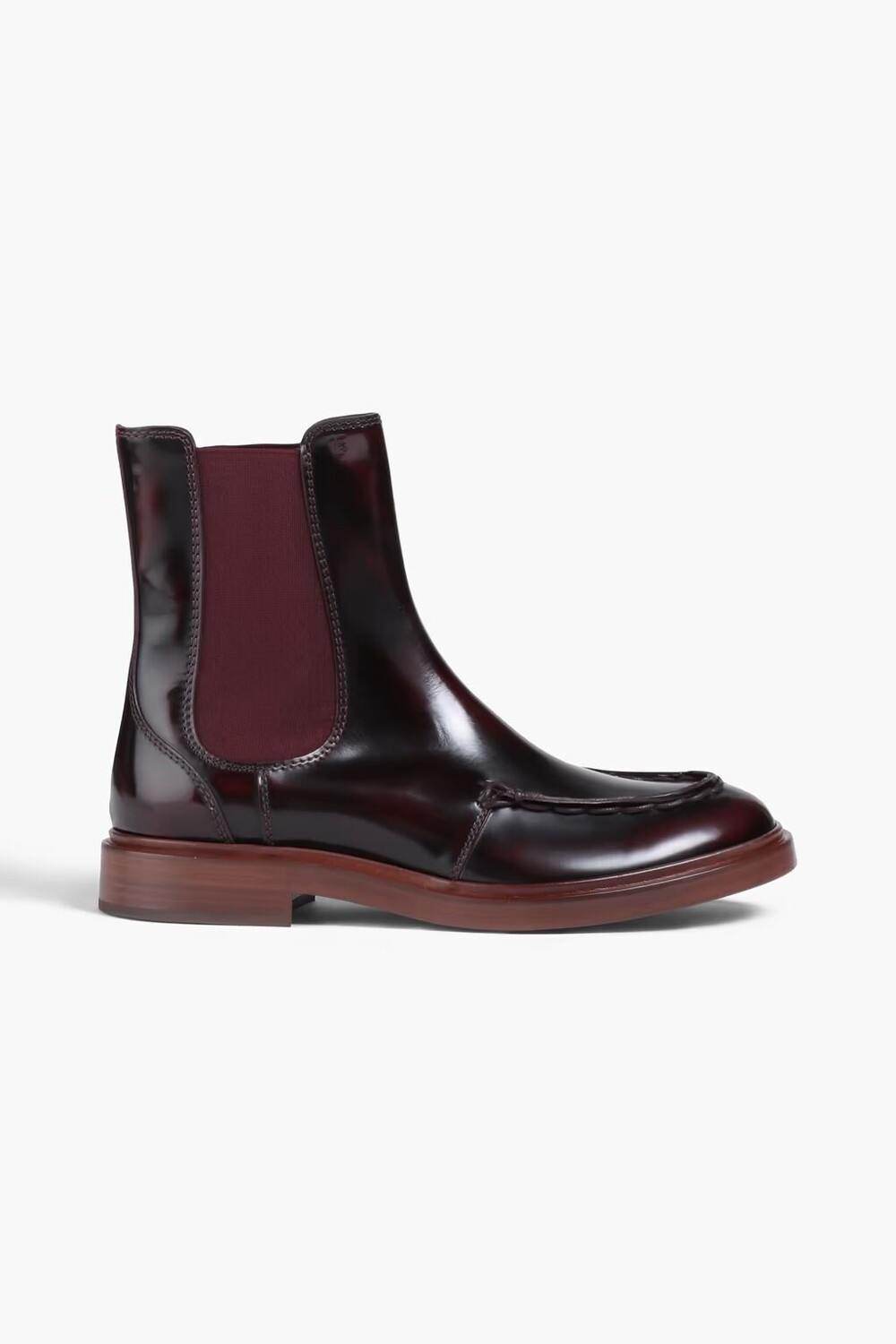 

Ботинки челси из глянцевой кожи Tod'S, шоколад