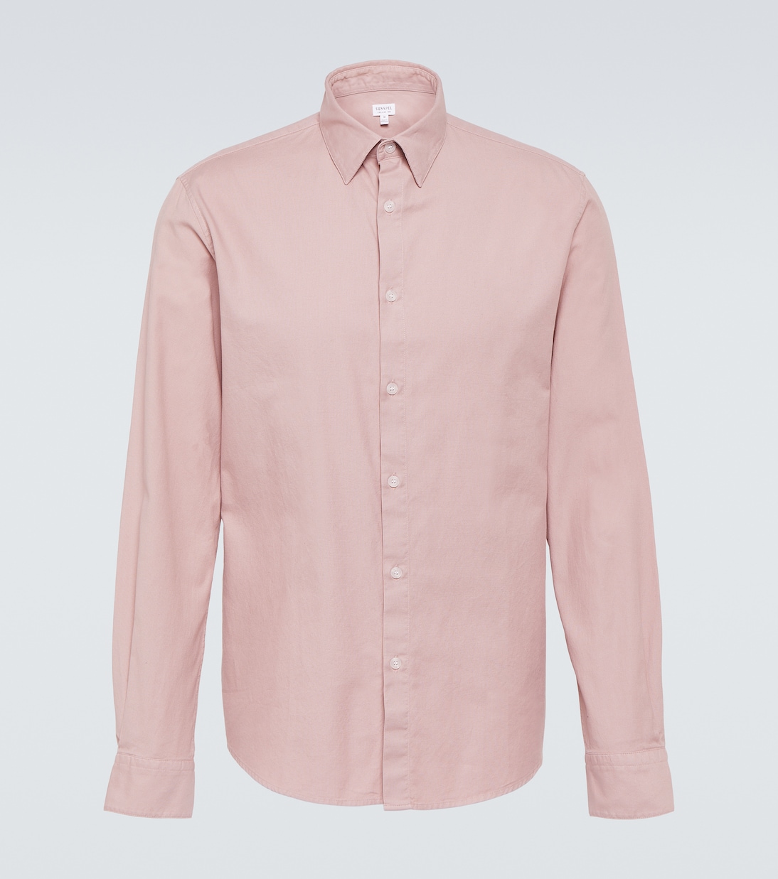 Хлопковая оксфордская рубашка Sunspel, розовый