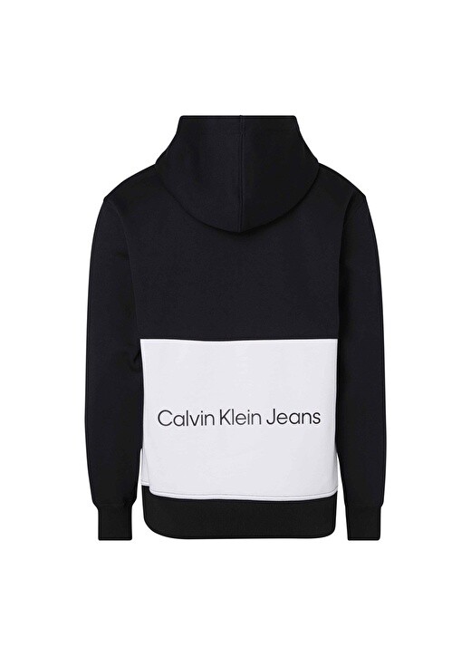 

Черная мужская толстовка с воротником с капюшоном Calvin Klein Jeans, Черный