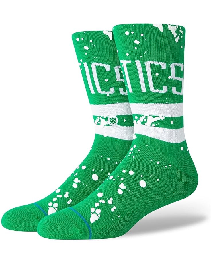 

Носки Stance Overspray Boston Celtics, зеленый