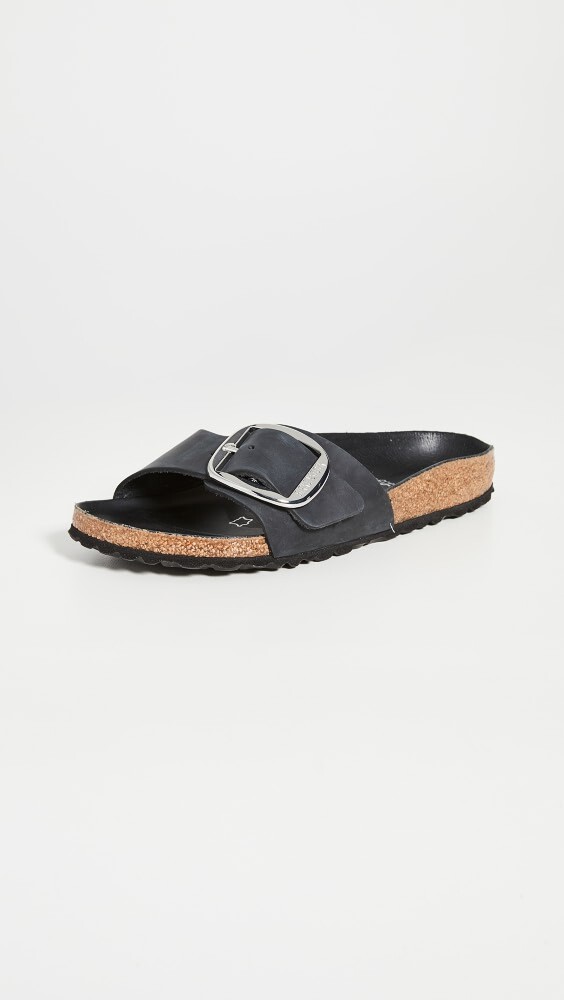 

Сандалии Birkenstock Madrid Big Buckle, черный