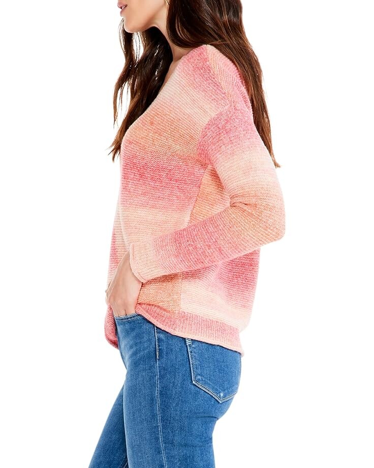 

Свитер NIC+ZOE Sunset Mix Sweater, цвет Pink Mix