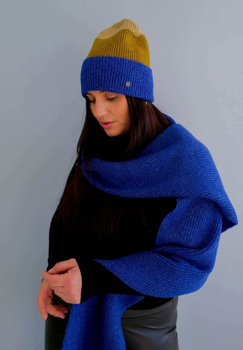 

Шапка ШАПКА COLOR BLOCKING FRAAS, королевский синий