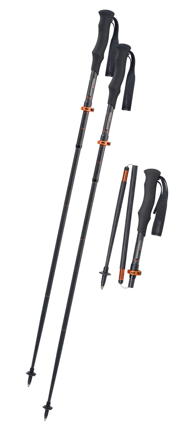 

Компактные треккинговые палки Cross Stick — пара Komperdell, черный