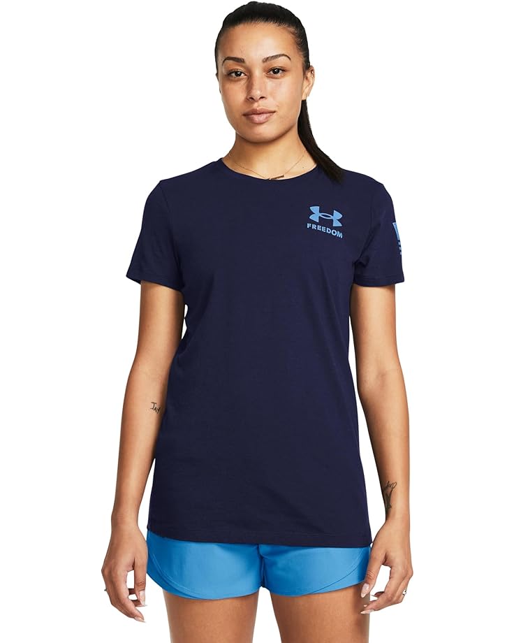 

Футболка Under Armour New Freedom Flag, цвет Midnight Navy/Viral Blue