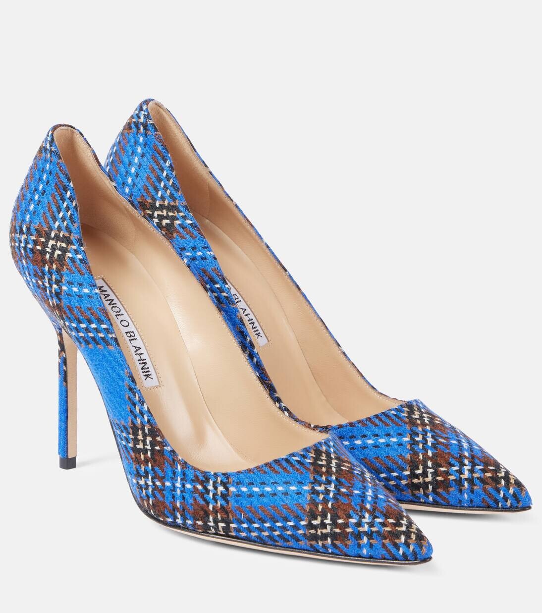 

Туфли-лодочки BB 105 в клетку Manolo Blahnik, цвет 976s ywov