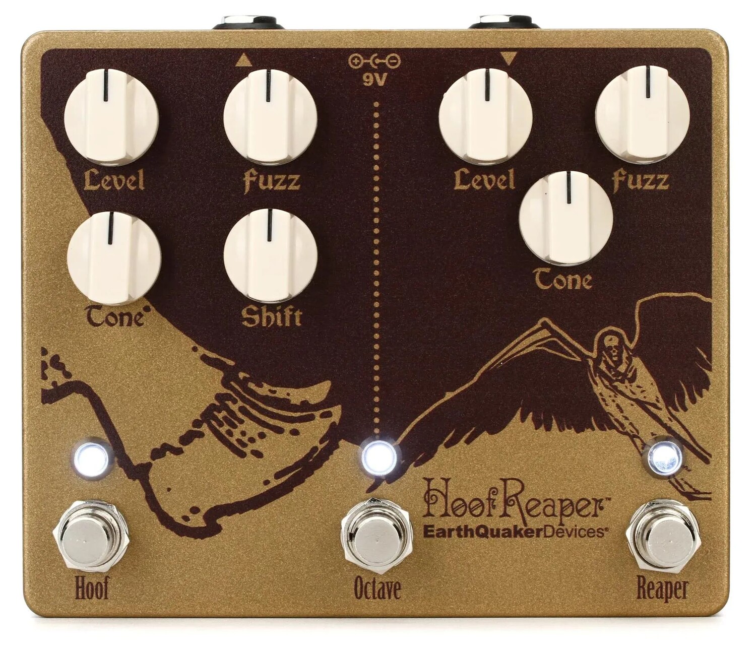 

EarthQuaker Devices Hoof Reaper V2 Двойная педаль Fuzz