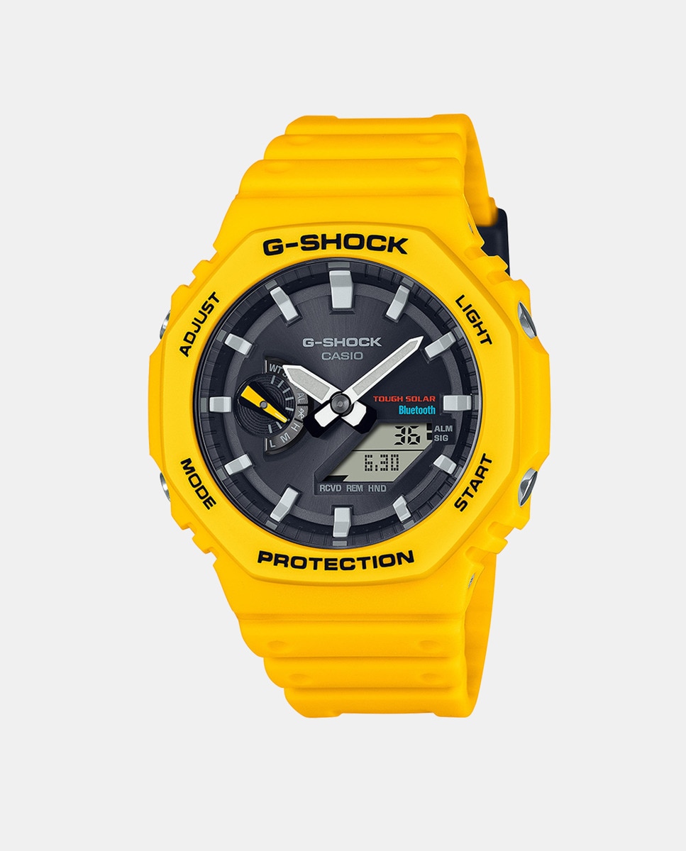 цена G-Shock 2100 Series GA-B2100C-9AER Мужские часы из желтой смолы Casio, желтый