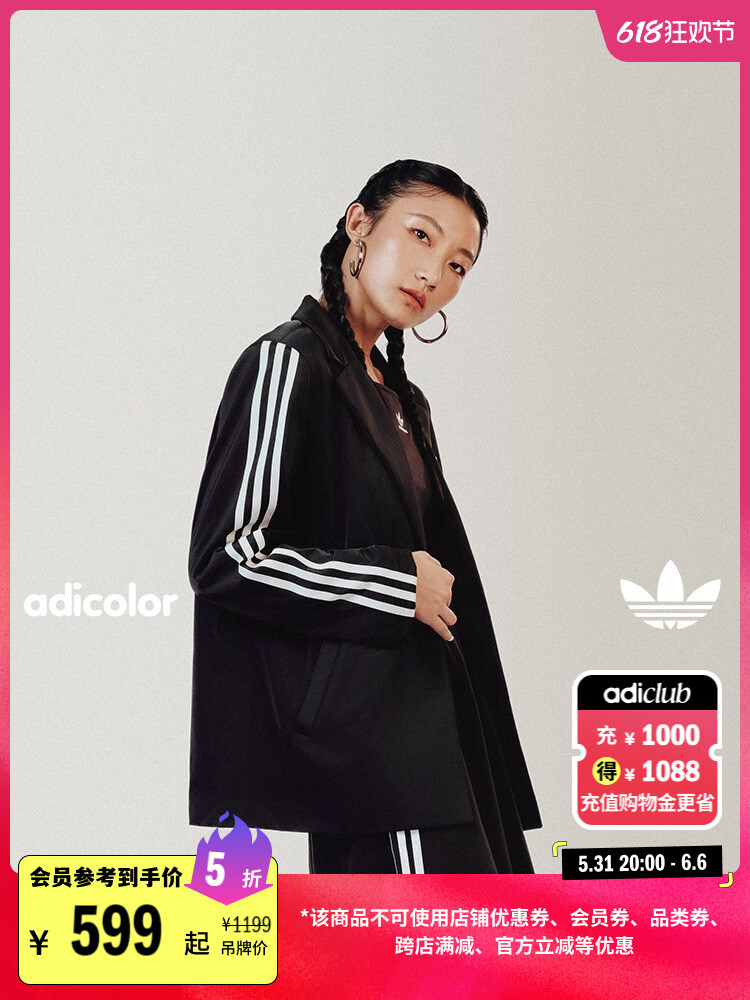 

Блейзер женский Adidas Adicolor Retro Wear, черный