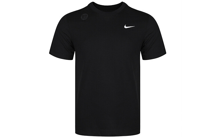 

Мужская однотонная футболка с круглым вырезом Nike Dri-FIT Crew, черная