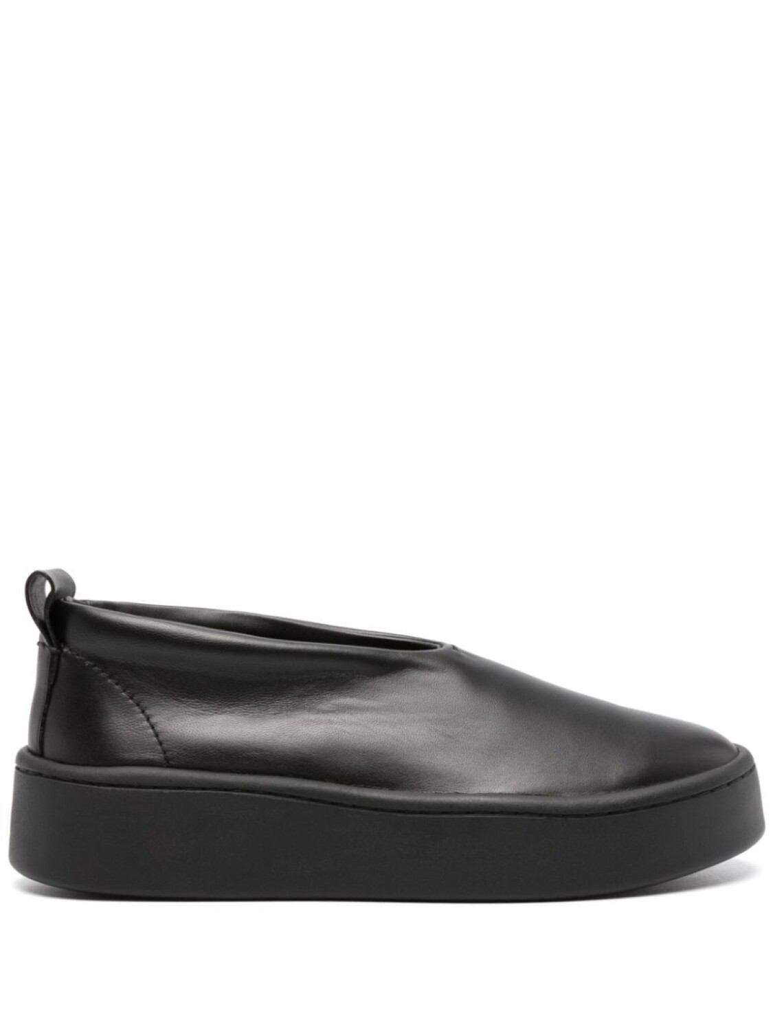 

Jil Sander лоферы с закругленным носком, черный