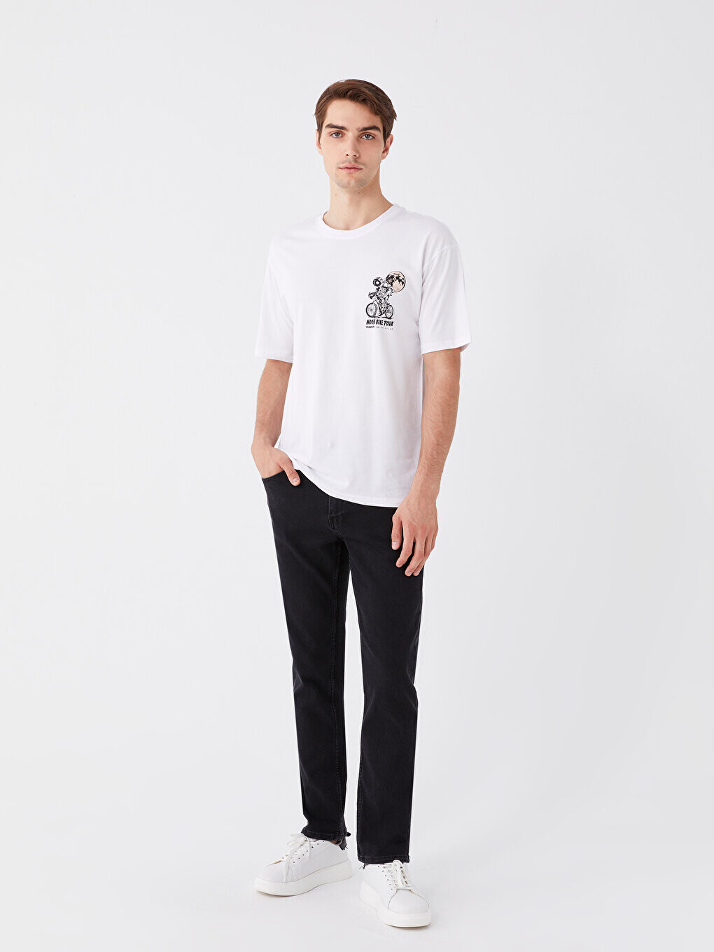 

779 Мужские джинсовые брюки стандартного кроя LCW Jeans, черное родео, Черный