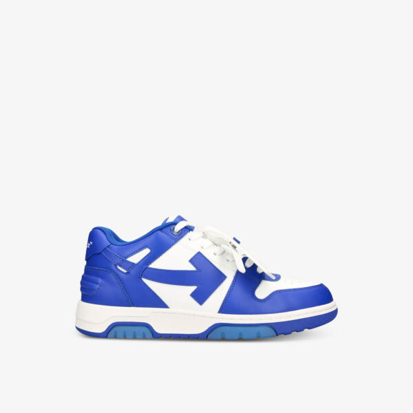 

Кожаные низкие кеды Out Of Office с вышивкой Off-White, синий