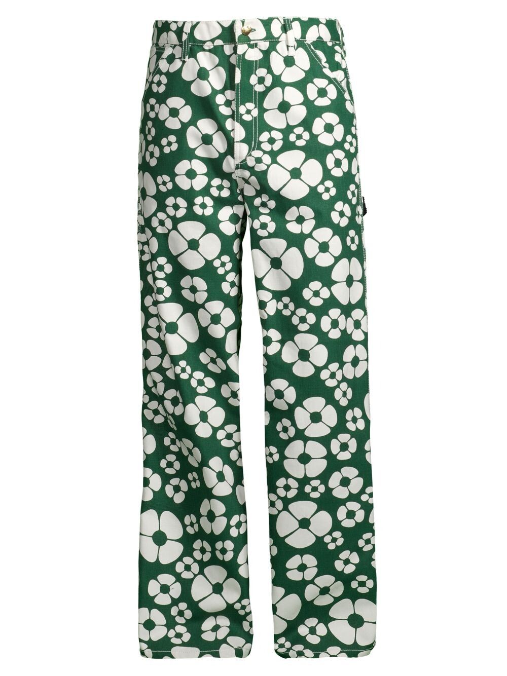 

Marni x Carhartt WIP Хлопковые брюки с принтом подсолнухов Marni, зеленый