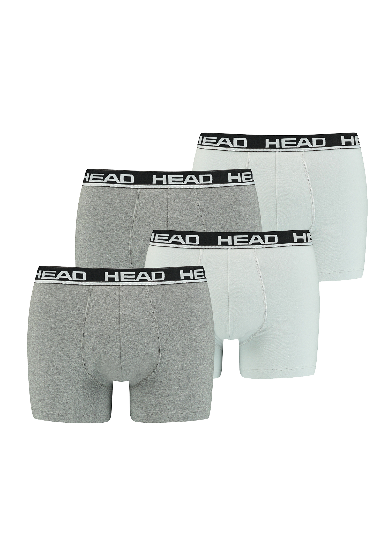 Боксеры HEAD Boxershorts Head Basic Boxer 4P, цвет 012 - Grey combo