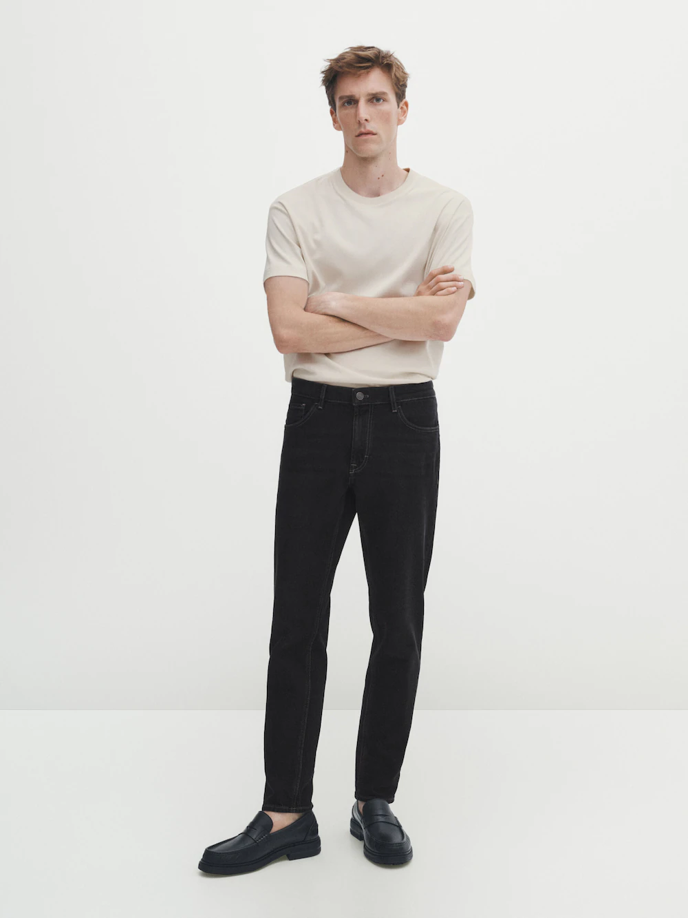 

Зауженные джинсы Massimo Dutti, серый