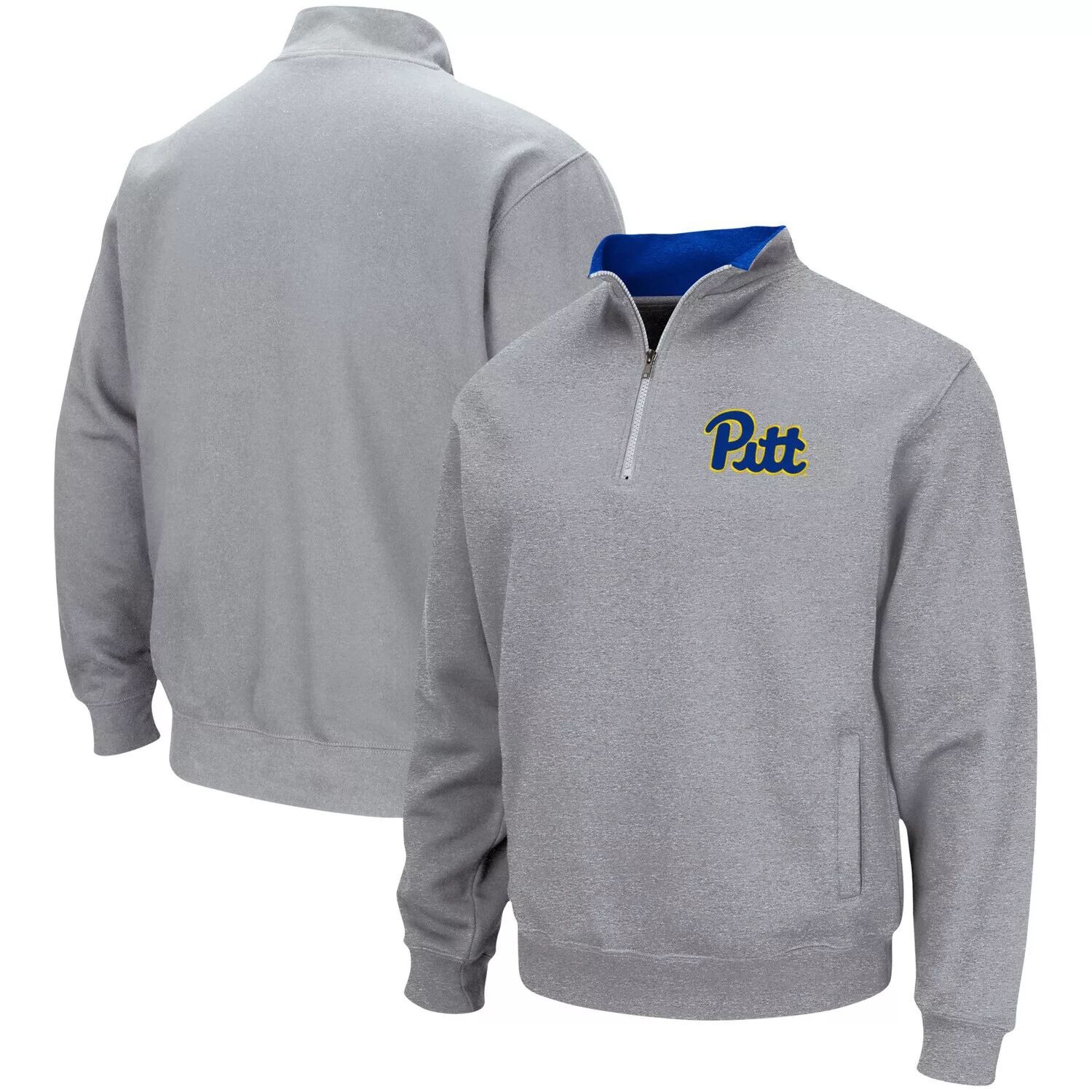 

Мужская серая куртка с логотипом Pitt Panthers Tortugas Team и молнией на четверть с логотипом Pitt Panthers Colosseum, Серый