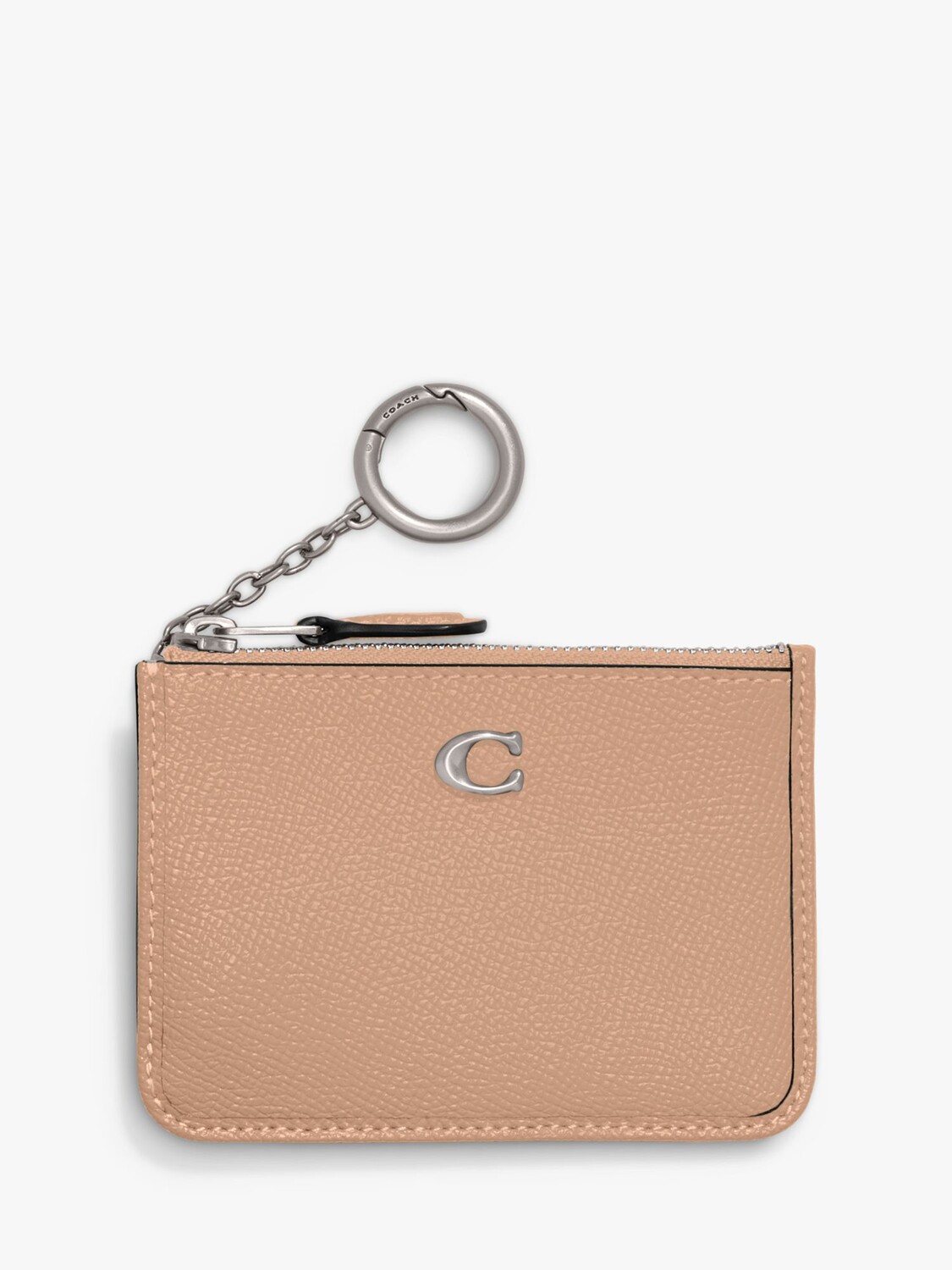 

Узкий кошелек Mini ID из кожи с перекрестным рисунком Coach, бафф