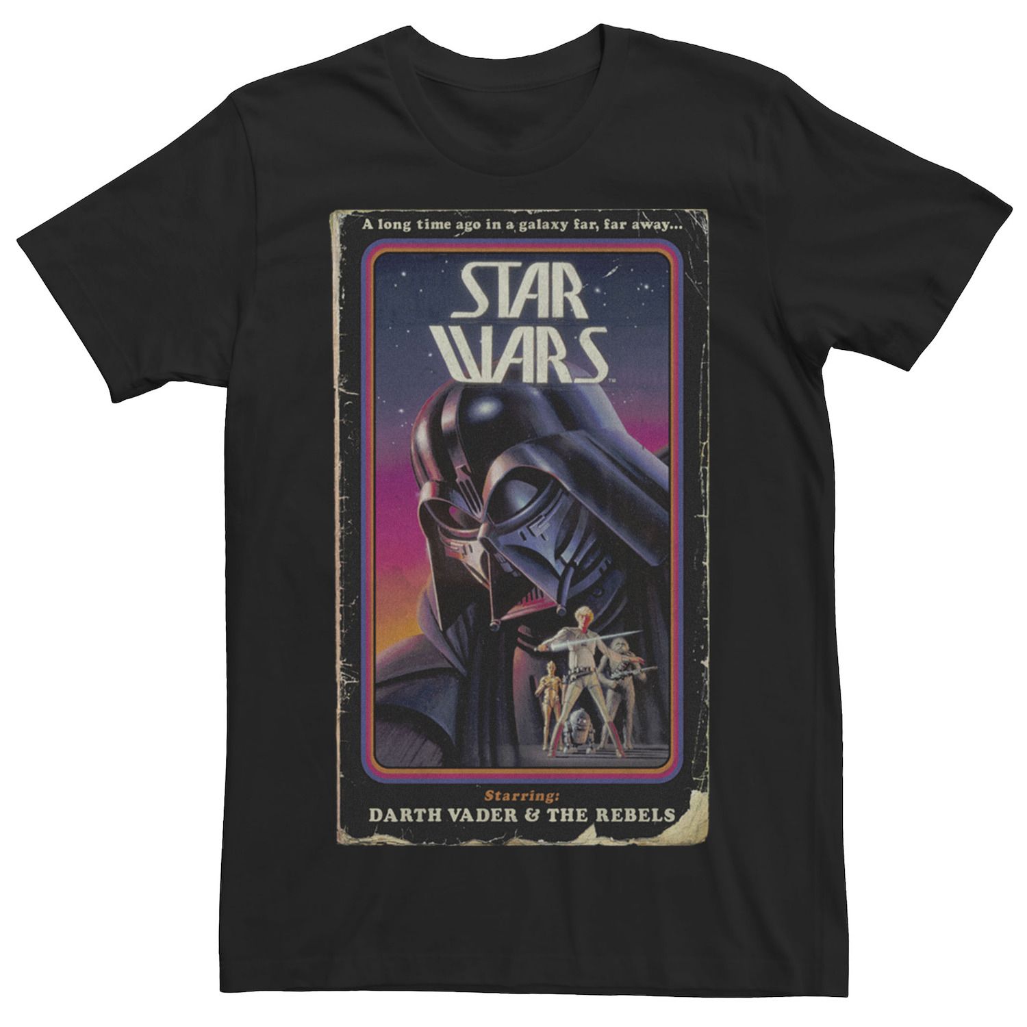 Мужская винтажная футболка с графическим принтом «Звездные войны» Star Wars футболка мужская с принтом тарелок забавная тенниска с графическим принтом винтажная майка