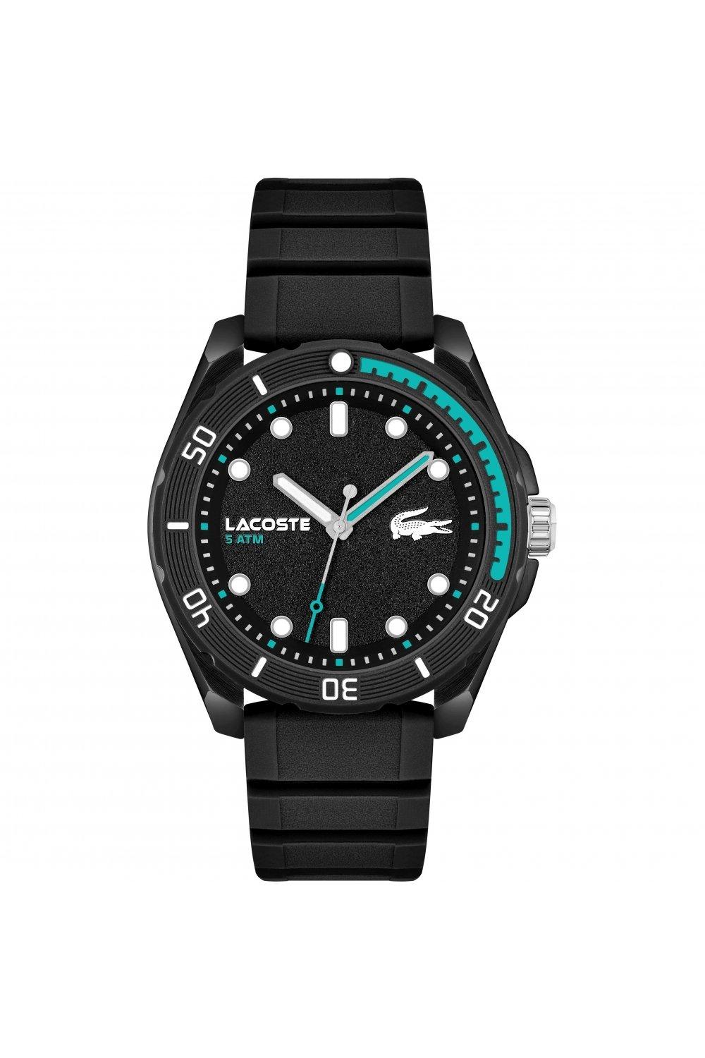 Модные аналоговые кварцевые часы Finn из нержавеющей стали - 2011284 , черный Lacoste