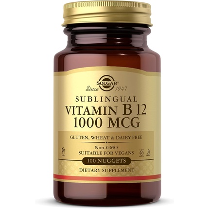 Витамин B12 1000 мкг 100 наггетсов, Solgar solgar сублингвальный витамин b12 1000 мкг 250 капсул