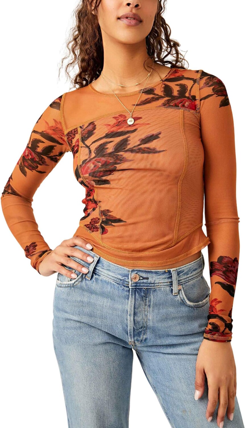 

Беттис Гарден Топ Free People, цвет Sepia Combo