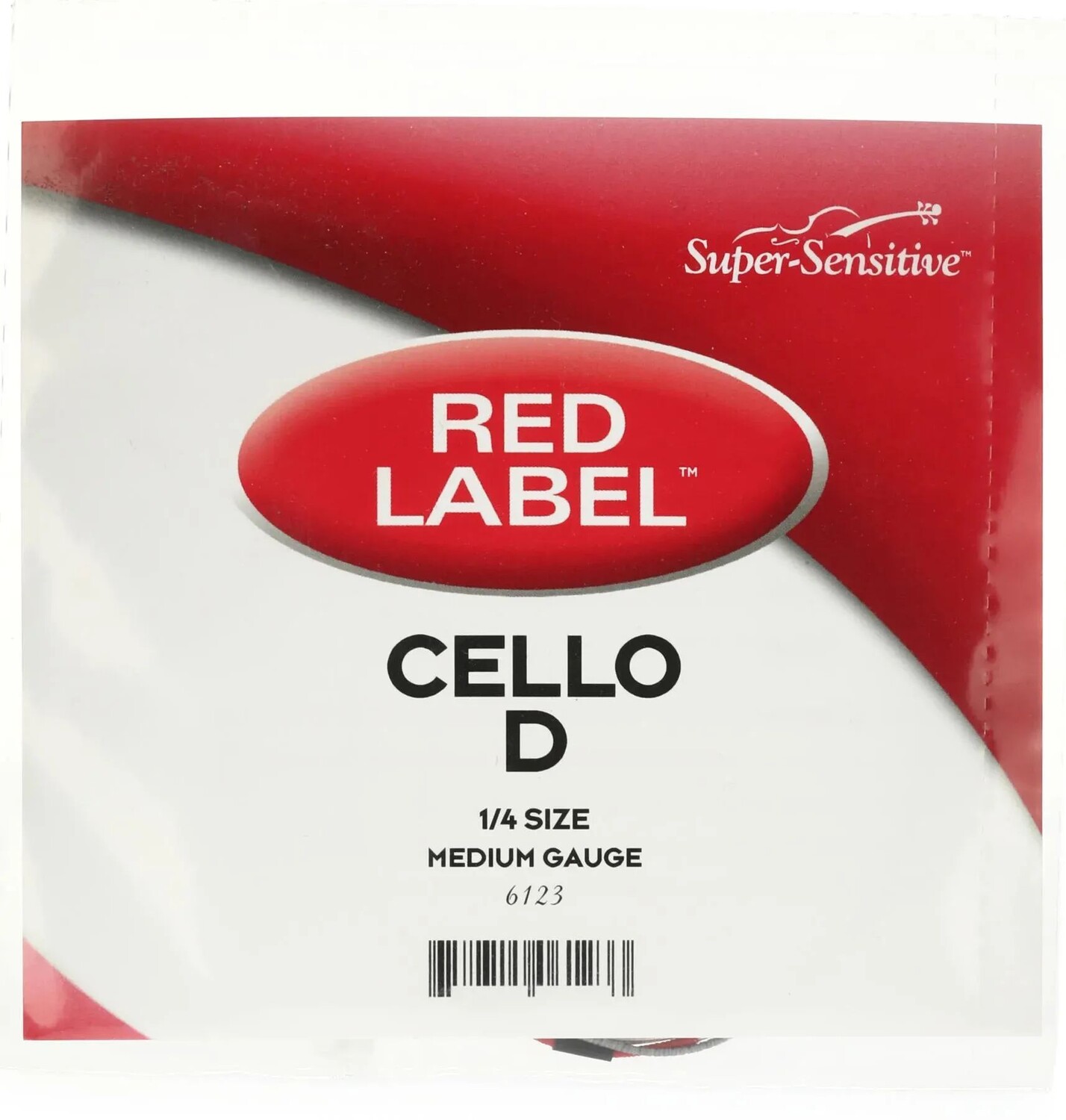

Струна D для виолончели Super-Sensitive 6123 Red Label — размер 1/4