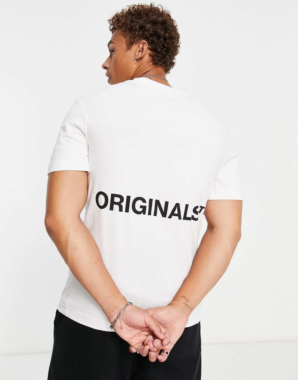 

Белая футболка с логотипом на спине Jack & Jones Originals