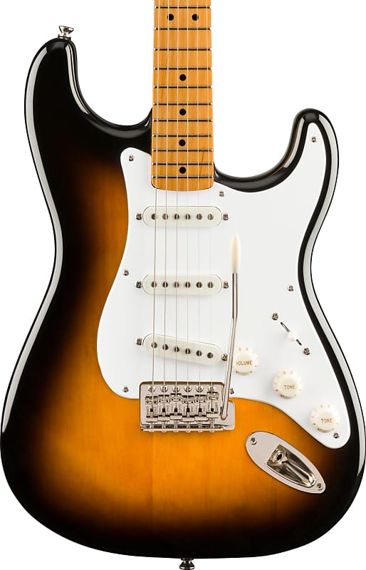 Электрогитара Squier Classic Vibe '50s Stratocaster, Maple Fingerboard, 2-Color Sunburst электрогитара fender squier classic vibe late 50s jazzmaster lrl 2 color sunburst