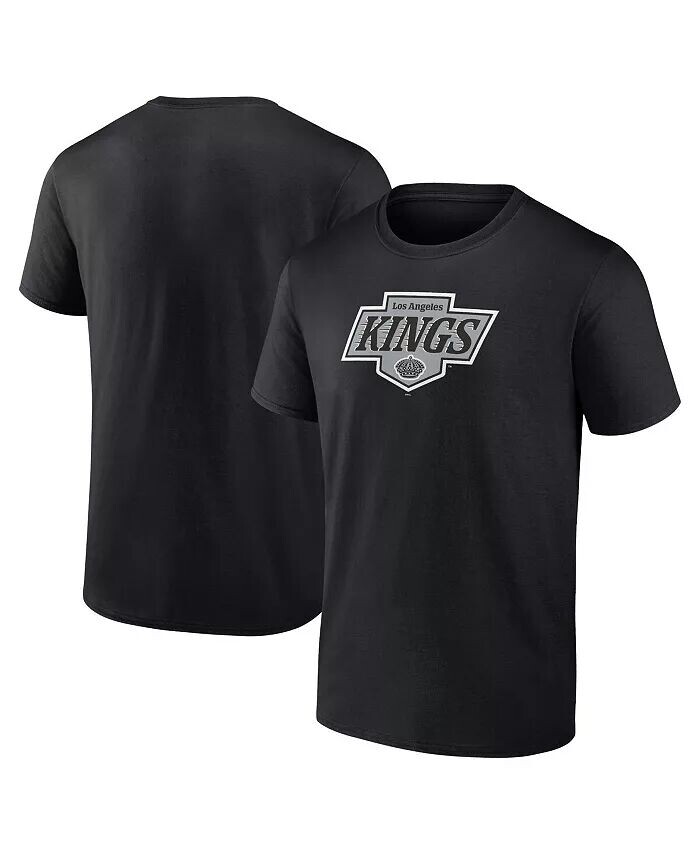 

Мужская черная футболка с логотипом Los Angeles Kings New Primary Fanatics, черный