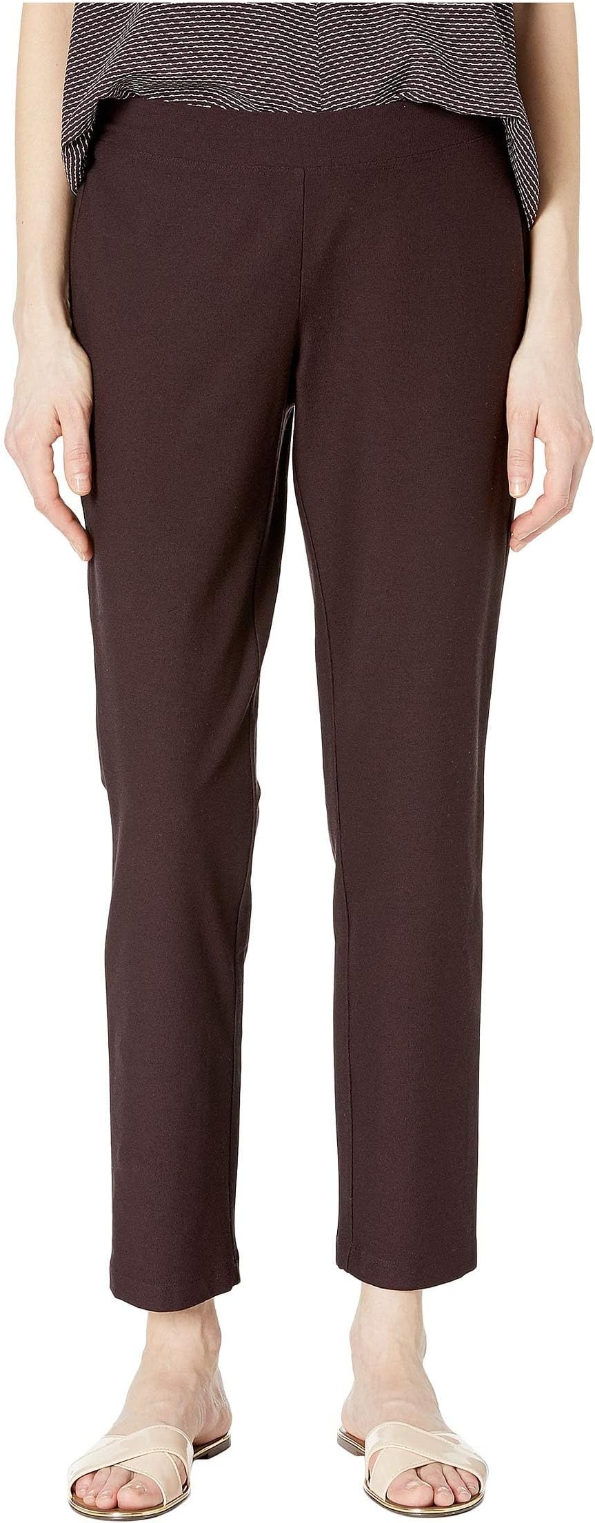 Узкие брюки до щиколотки Eileen Fisher, цвет Cassis 2