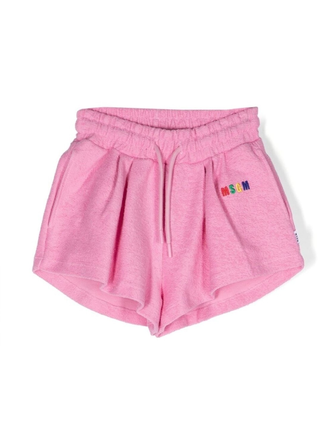 

MSGM Kids шорты с вышитым логотипом, розовый