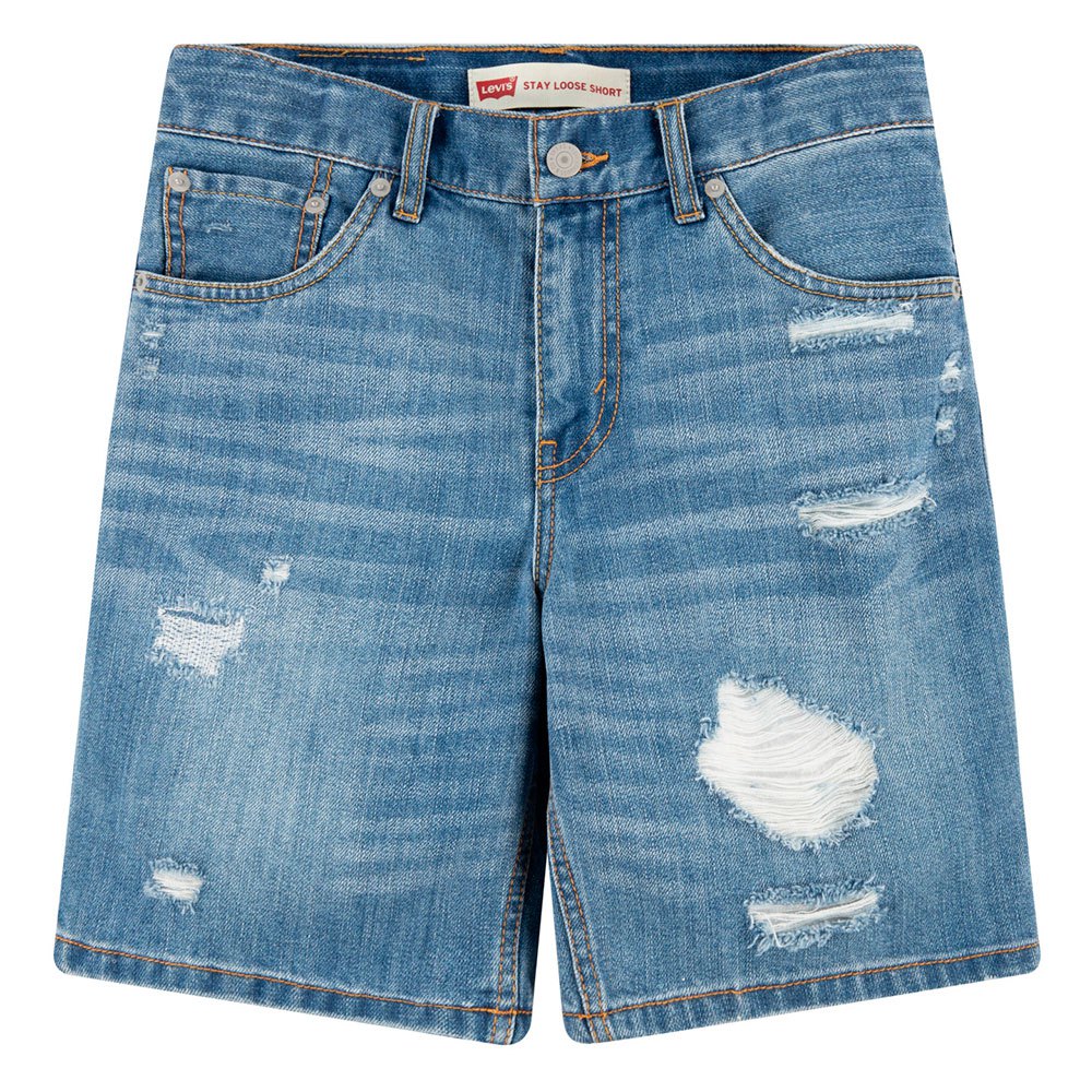 Джинсовые шорты Levi´s Stay Loose Regular Waist, синий джинсовые шорты levi´s mini mom regular waist синий