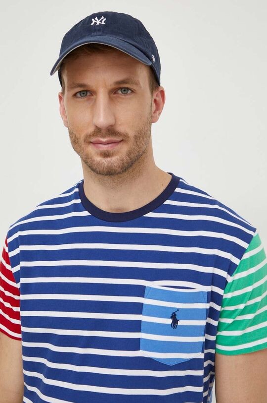

Хлопковая футболка Polo Ralph Lauren, синий