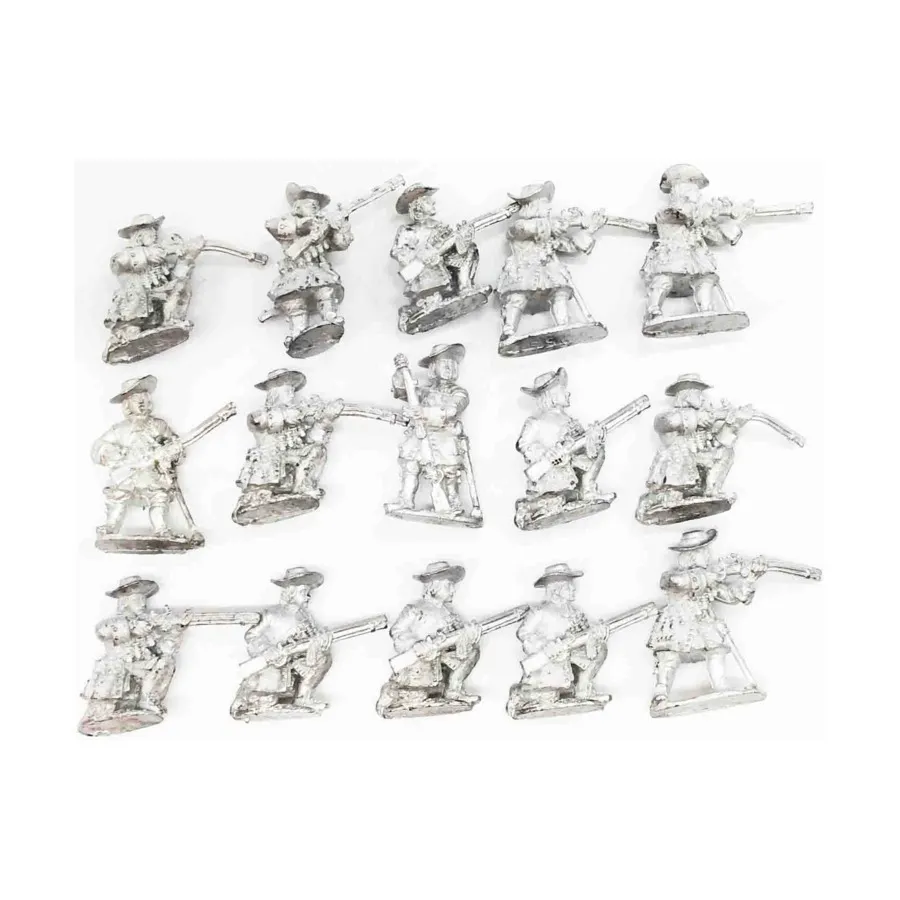 

Мушкетеры с фитильным ружьем стоя/на коленях # 1, Historical Miniatures - Loose Miniatures (25mm)