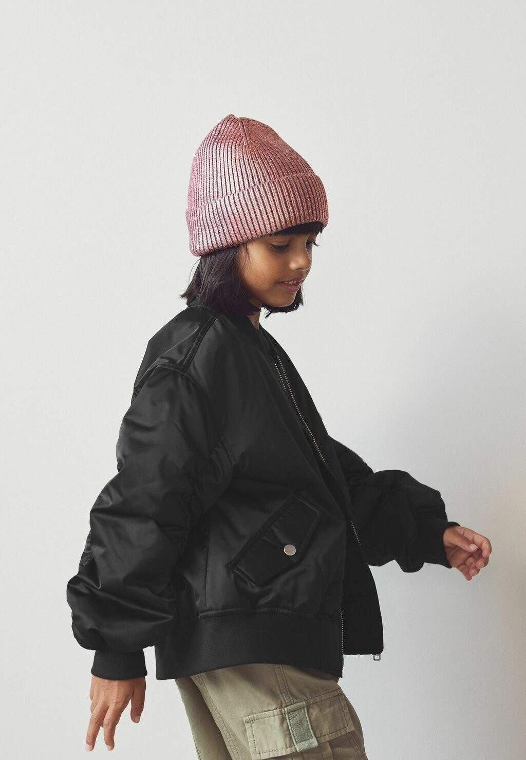 

Шапка-бини Regular Fit Next, цвет metallic pink
