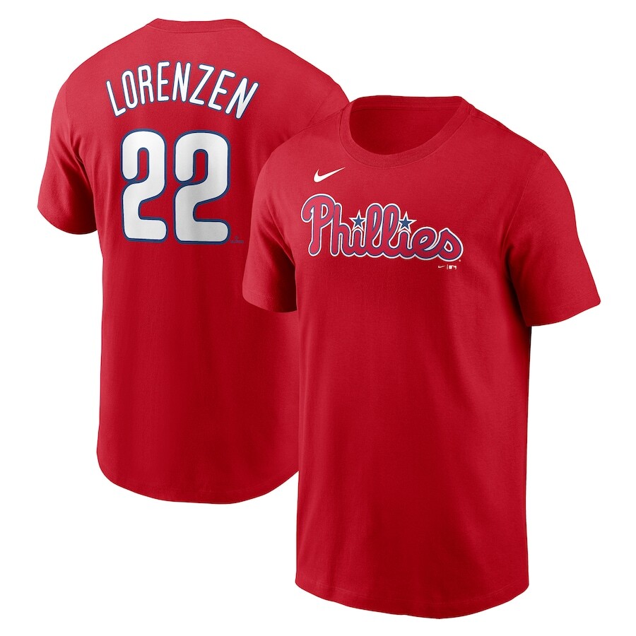

Футболка с именем и номером Nike Philadelphia Phillies, красный