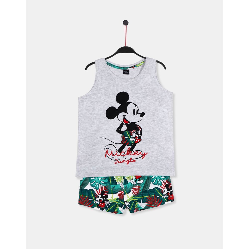 Пижама Disney Mickey Jungle Sleeveless, серый