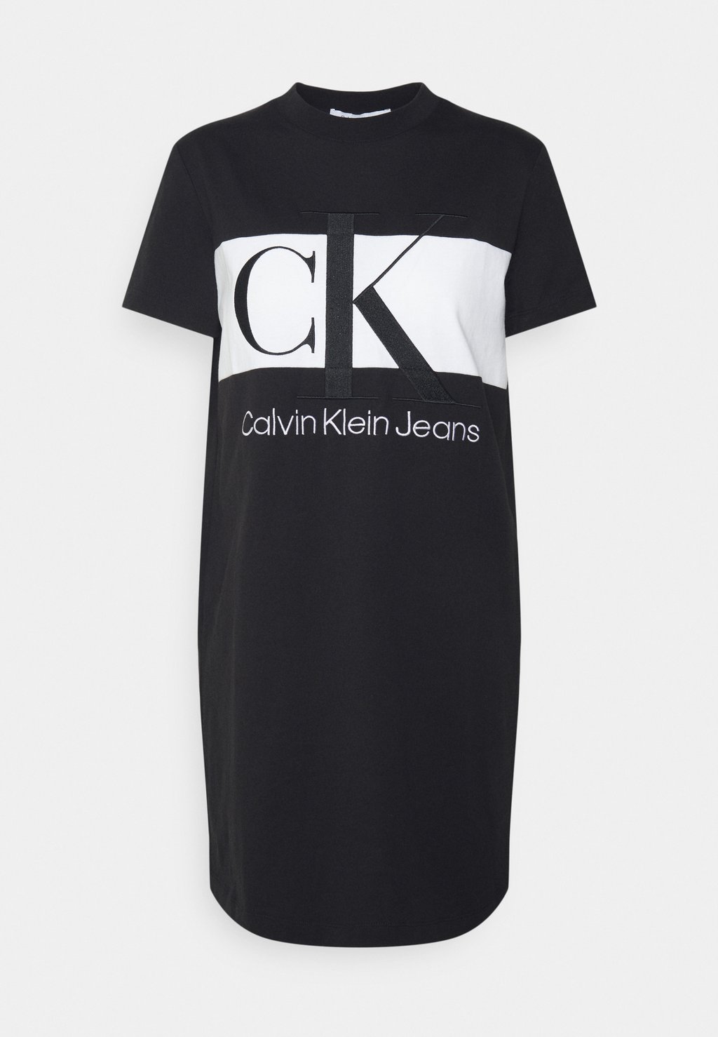 Платье из джерси Calvin Klein Jeans, черный платье из джерси с длинным рукавом calvin klein jeans ck черный