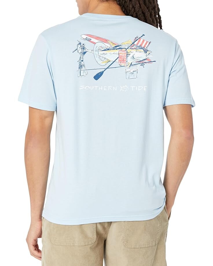 

Футболка Southern Tide Day at the Beach Tee, цвет Clearwater Blue