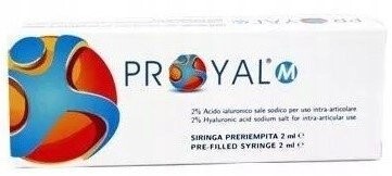

Proyal, М 2%, внутрисуставной гель с гиалуроновой кислотой