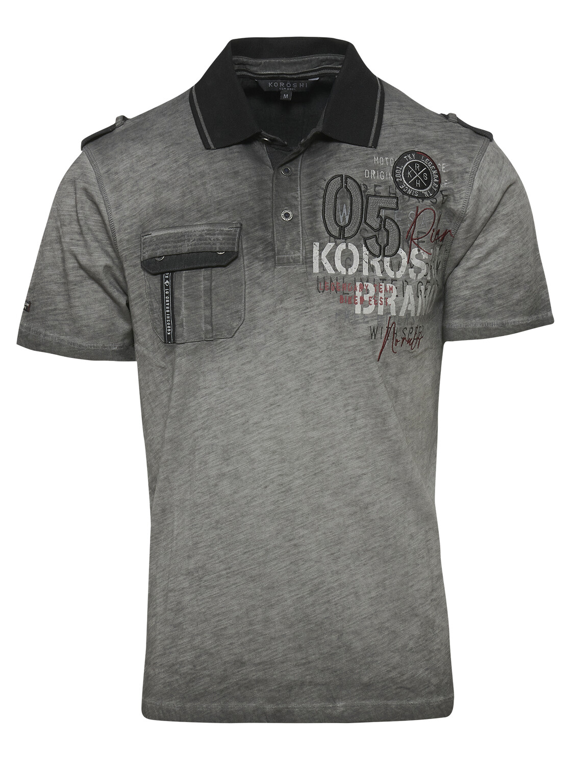 

Поло KOROSHI Kurzarm Polo, серый