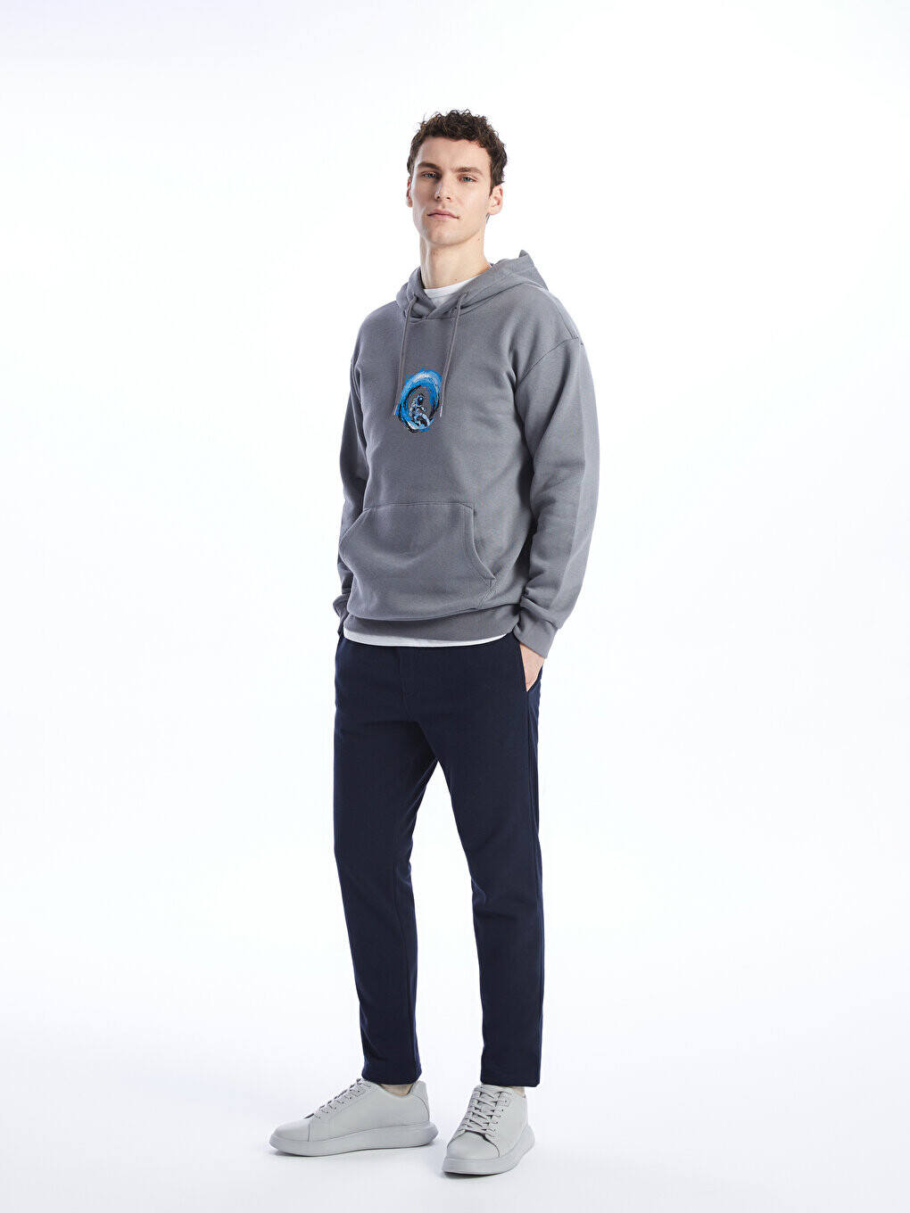 

Мужские спортивные штаны узкого кроя LCW Casual, темно-синий