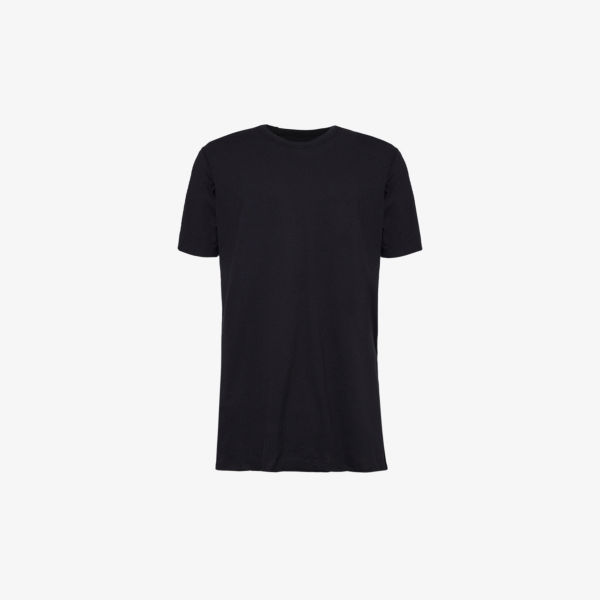 цена Хлопковая футболка с открытыми швами и необработанной отделкой Boris Bidjan Saberi, черный