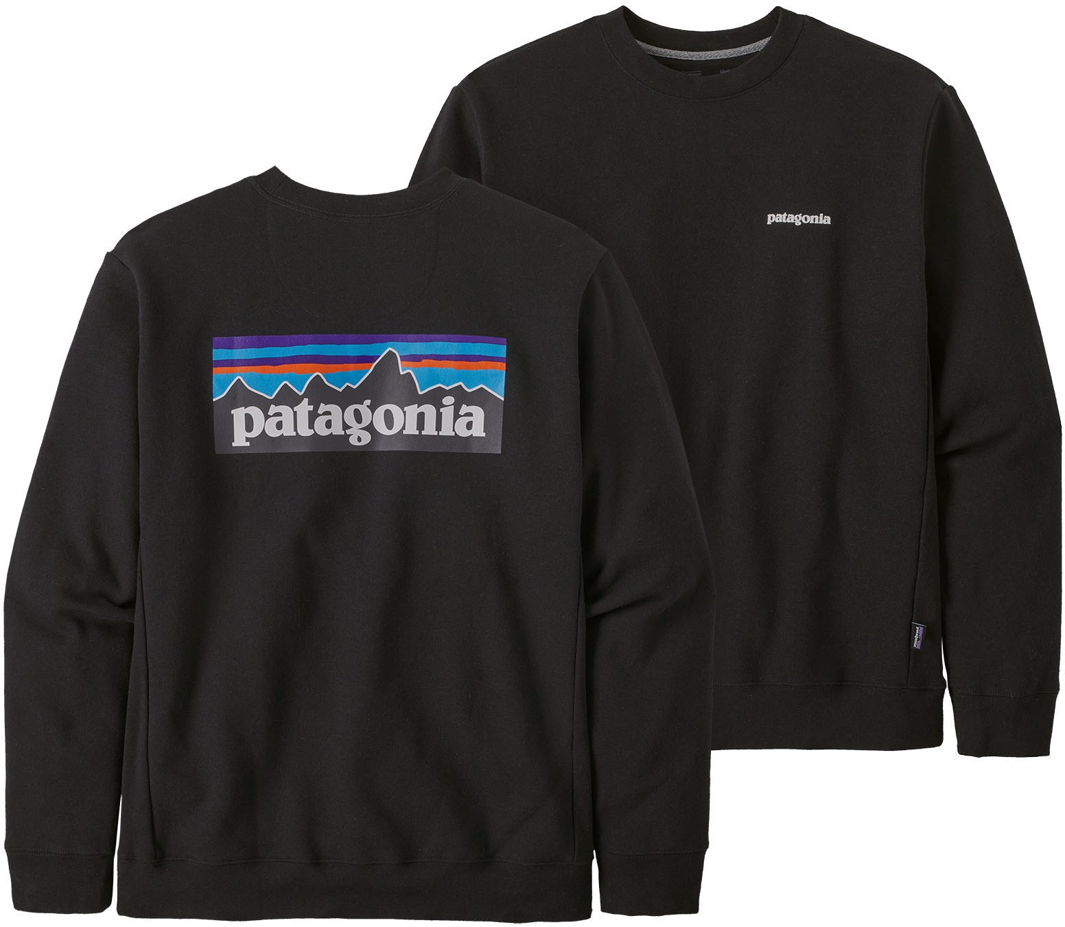 Толстовка с логотипом P-6 Uprisal Crew Patagonia, черный