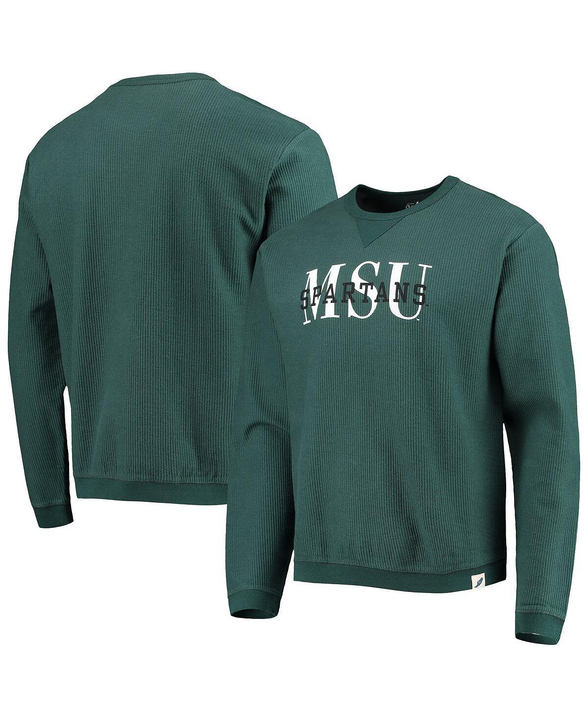 Мужской зеленый пуловер Michigan State Spartans Timber свитшот League Collegiate Wear